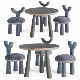 Children table chairs by flow